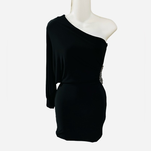 One Shoulder Beaded Mini Dress Bodycon
Size small - Picture 2 of 5